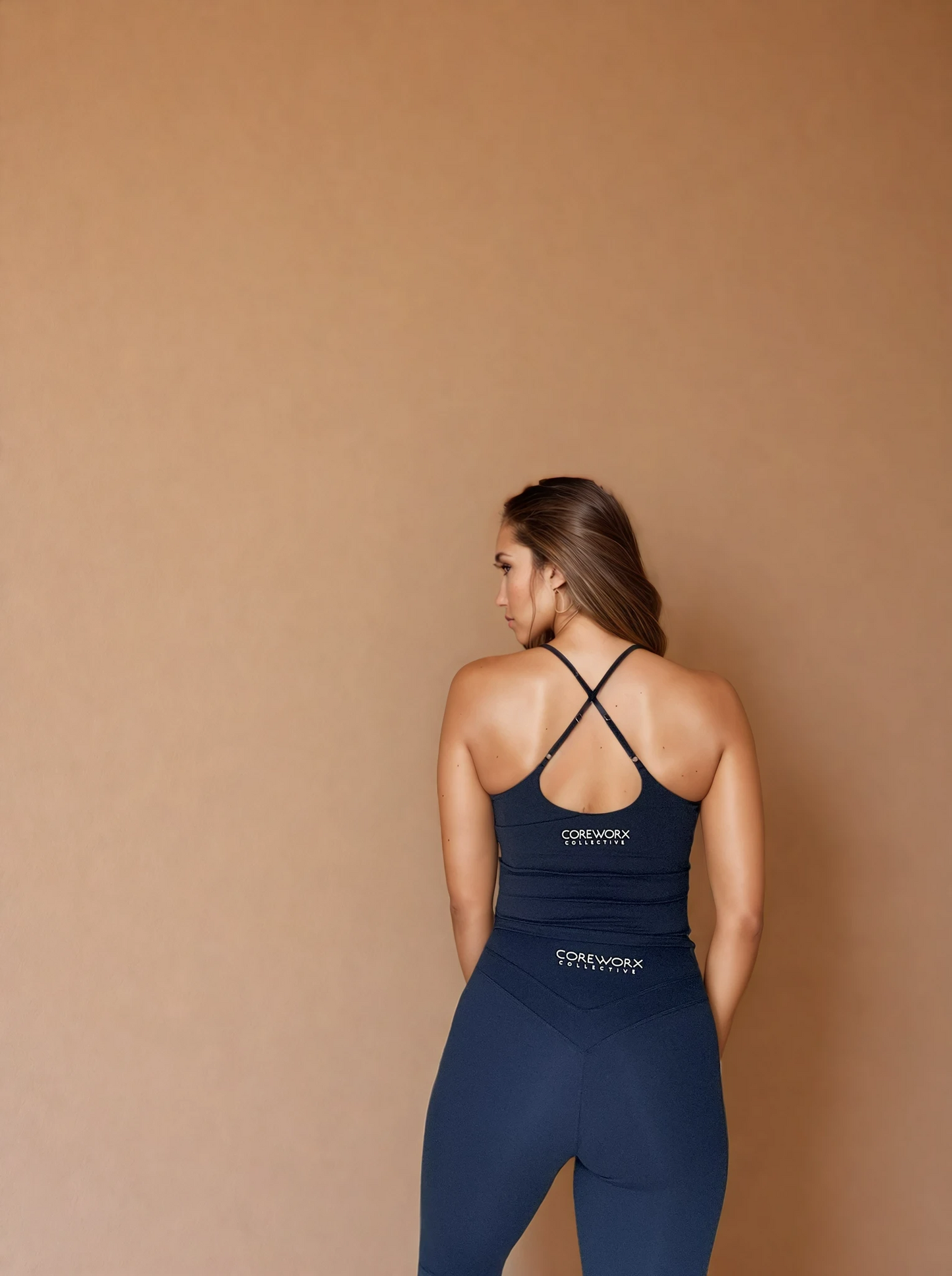 FORMFLEX LONGLINE CROP - NAVY (JUST LANDED)
