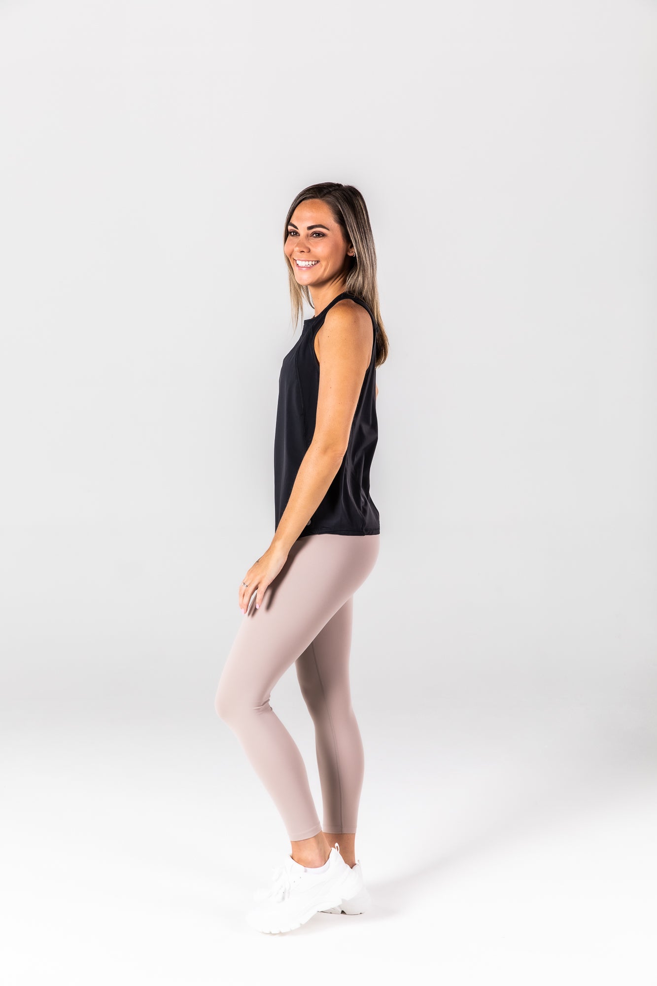 BLACK SPLICE TANK TOP (Last Sizes)