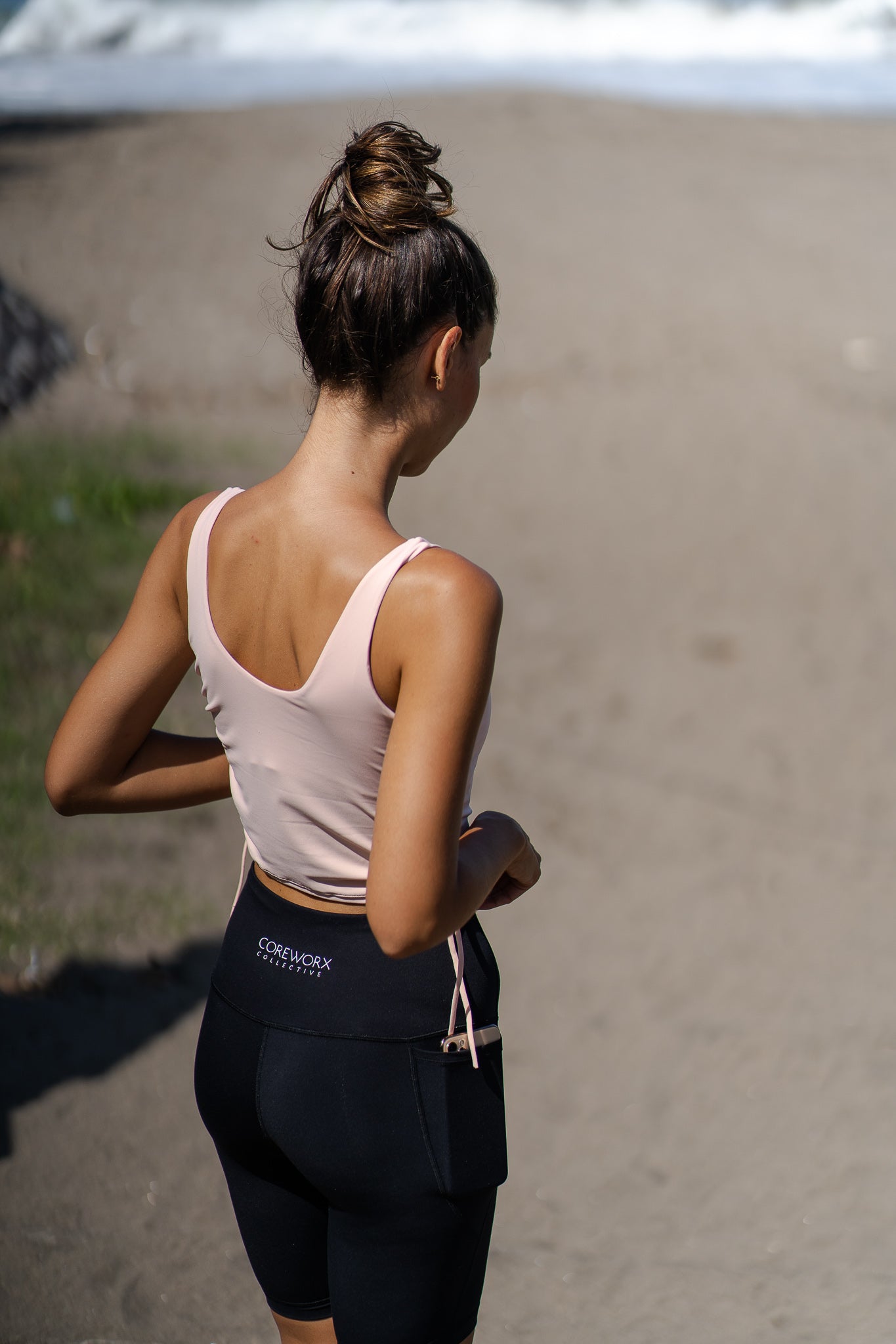 BABY PINK DRAWSTRING ADAPTABLE TANK (Last Sizes)