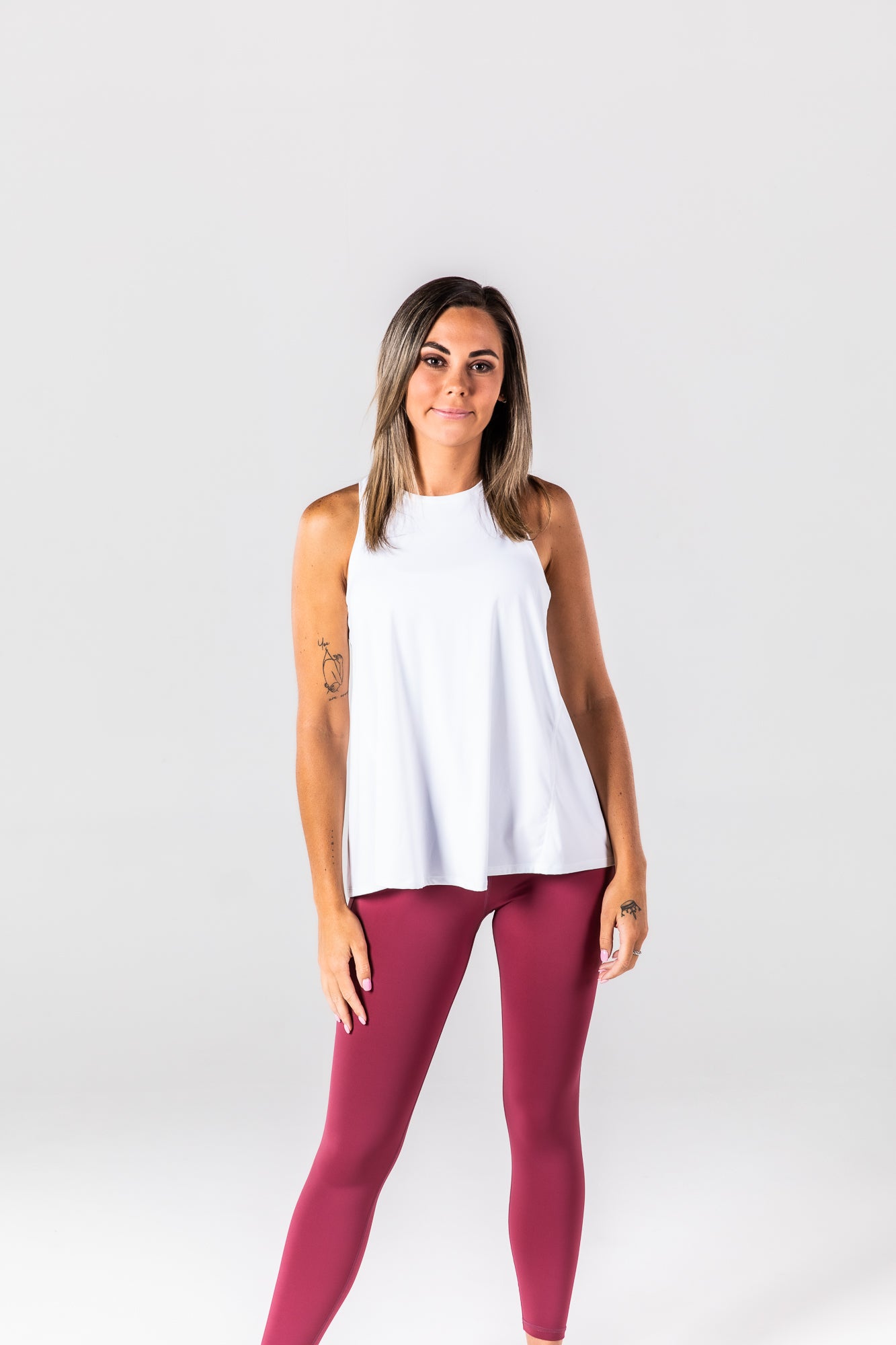 WHITE TIE BACK TANK